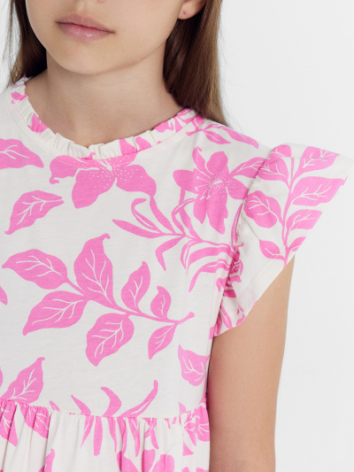 Платье Mark Formelle 157818/24-28132П-0 цветы_на_молочном1 - фото 3