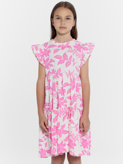 Платье Mark Formelle 157818/24-28133П-0 цветы_на_молочном1 - фото 5