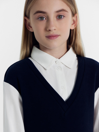 Платье Mark Formelle 157823/22/23648Ц-26 т.синий - фото 5