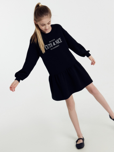 Платье Mark Formelle 157828-1/24-28968П-7 черный_печать_Печать - фото 1