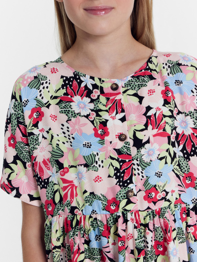 Платье Mark Formelle 157832/24-29847П-9 цветы_на_черном - фото 3