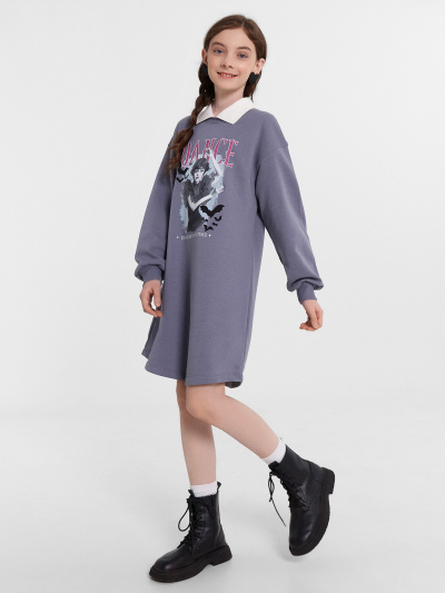 Платье Mark Formelle 157836/24-31102П-7 серебро_печать_3_сл_на_пол - фото 2