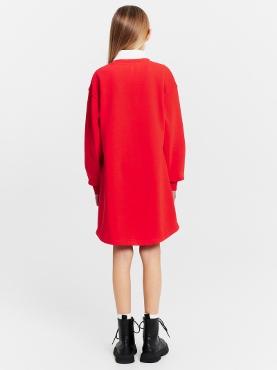 Платье Mark Formelle 157836/24-31103П-7 я.красный_печать_2_сл_на_пол - фото 3