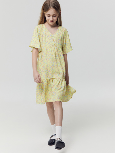 Платье Mark Formelle 157837/24-26692П-9 цветы_на_желтом - фото 1