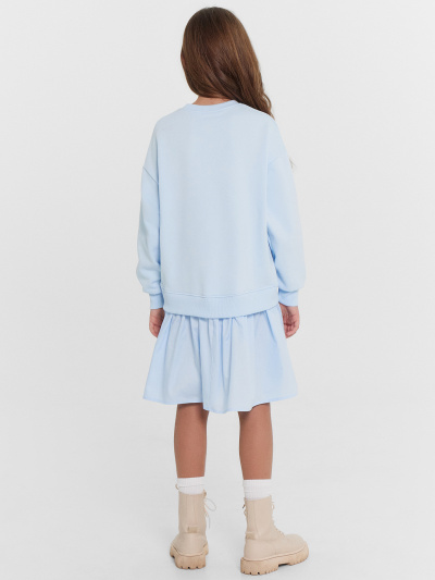 Платье Mark Formelle 157852/24-31570П-7 голубое_небо_печать_2_сл_на_пол - фото 4