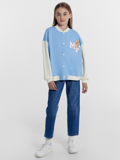 Толстовка Mark Formelle 167739/1/24-26173П-7 небо_печать_2_сл_на_ЛВ_дет_пер - фото 1