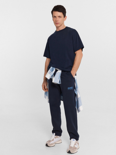 Брюки Mark Formelle 181256/24-4136П-7П неви_печать_1_сл_на_ЛВ_дет_пер - фото 1