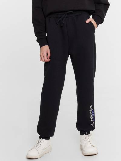 Брюки Mark Formelle 183373/24-30059П-7П черный_печать3_2_сл_на_ЛВ_дет_пер - фото 1