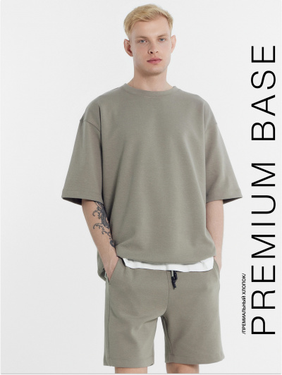 Футболка, шорты Mark Formelle 191024/24-3669Ц-2 серо_бежевый - фото 7