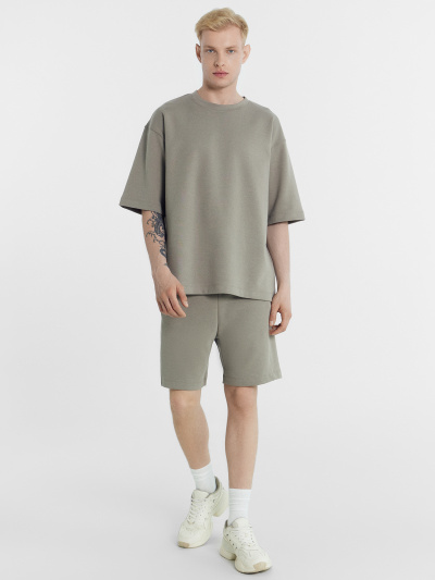 Футболка, шорты Mark Formelle 191024/24-3669Ц-2 серо_бежевый - фото 1