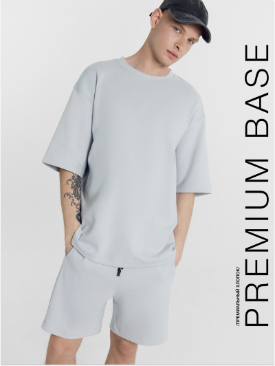 Футболка, шорты Mark Formelle 191024/24-3669Ц-2 туман - фото 1