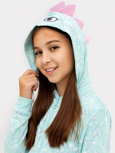 Комбинезон Mark Formelle 197730/22/24506ПП-2 драконы_на_цвете_иней_491_D_вышивка - фото 2