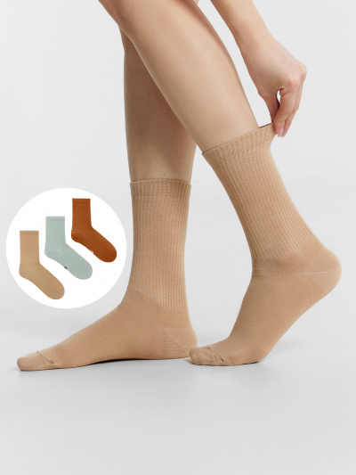 Носки Mark Formelle 217A-1334/223217A-1 капучино_св.оливка_кэмел_рис.1334 - фото 1