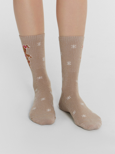 Носки Mark Formelle 217A-2164/223217A-2 молочный_капучино_св.коричневый_рис.2164 - фото 6