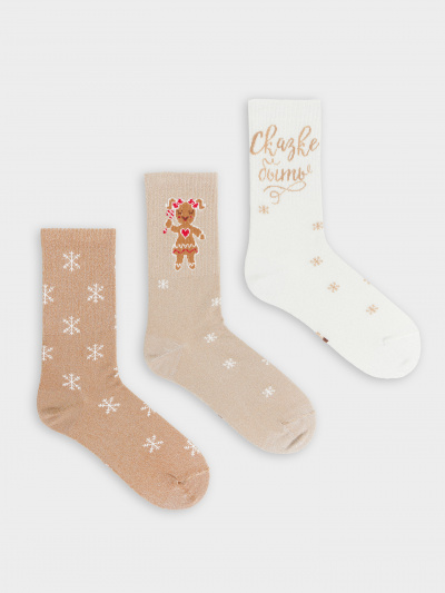 Носки Mark Formelle 217A-2164/223217A-2 молочный_капучино_св.коричневый_рис.2164 - фото 3