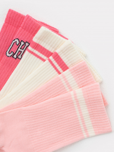 Носки Mark Formelle 217A-2208/223217A-3 лиловый_молочный_розовый_рис.2208 - фото 4