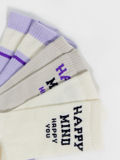 Носки Mark Formelle 217A-2534/233217A-1 молочный_лёд_св.лаванда_рис.2534 - фото 4