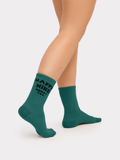 Носки Mark Formelle 217A-2534/233217A-1 я.малахит_лёд_молочный_рис.2534 - фото 2