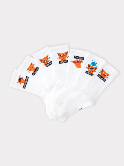 Носки Mark Formelle 217G-2663/237217G белый_7_рис.2663 - фото 4