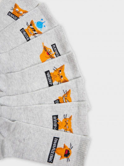 Носки Mark Formelle 217G-2663/237217G св.серый_меланж_7_рис.2663 - фото 2