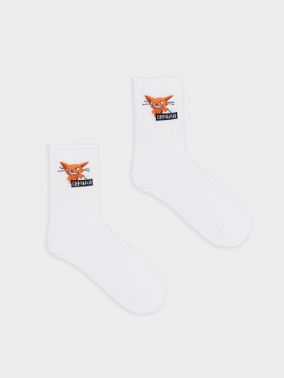 Носки Mark Formelle 217K-2666/23217K-1 белый_рис.2666 - фото 5