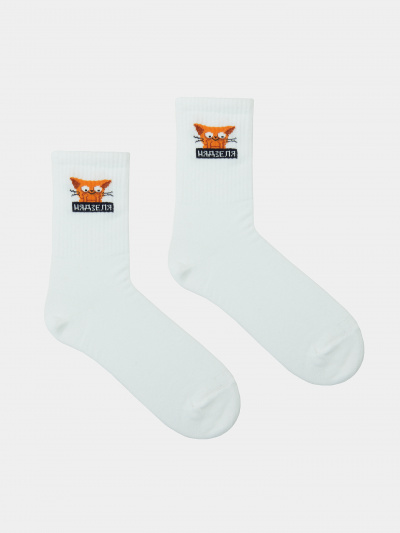 Носки Mark Formelle 217K-2670/23217K-1 белый_рис.2670 - фото 3