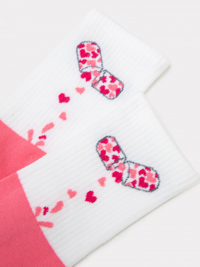 Носки Mark Formelle 217K-2694/24217K белый_лиловый_рис.2694 - фото 3