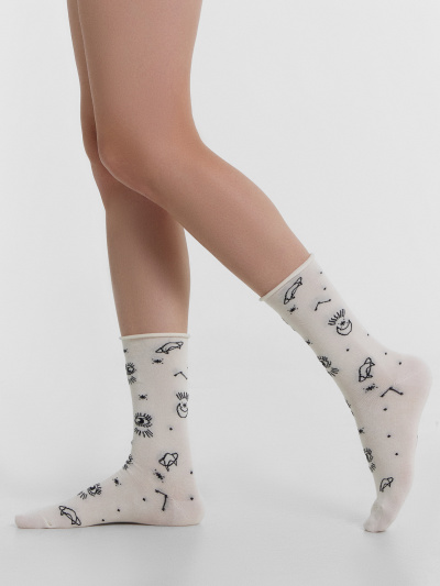 Носки Mark Formelle 245K-3057/24245K молочный_рис.3057 - фото 1