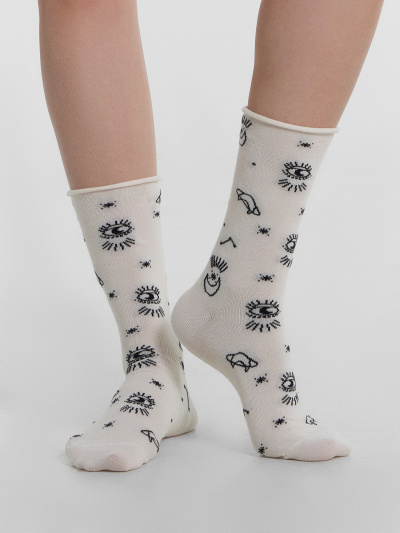 Носки Mark Formelle 245K-3057/24245K молочный_рис.3057 - фото 6