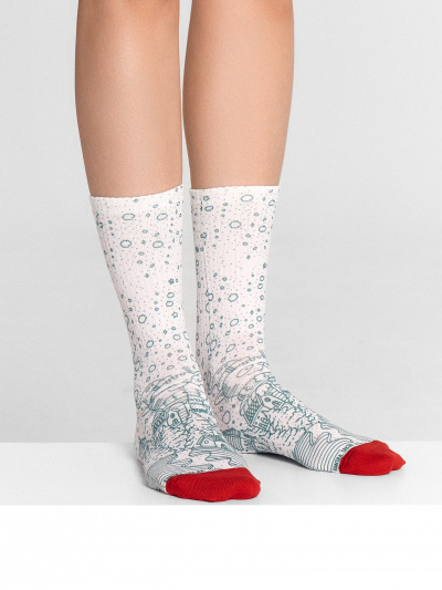 Носки Mark Formelle 285K-1789/23285K белый_колядки_010Н_Сублимация_(с_двух_сторон) - фото 5