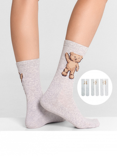 Носки Mark Formelle 287A-2530/233287A св.серый_меланж_3_рис.2530 - фото 3