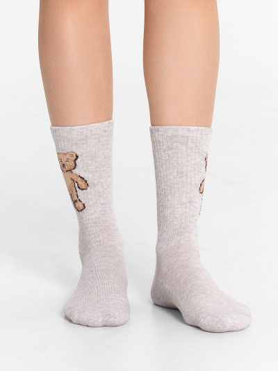 Носки Mark Formelle 287A-2530/233287A св.серый_меланж_3_рис.2530 - фото 1