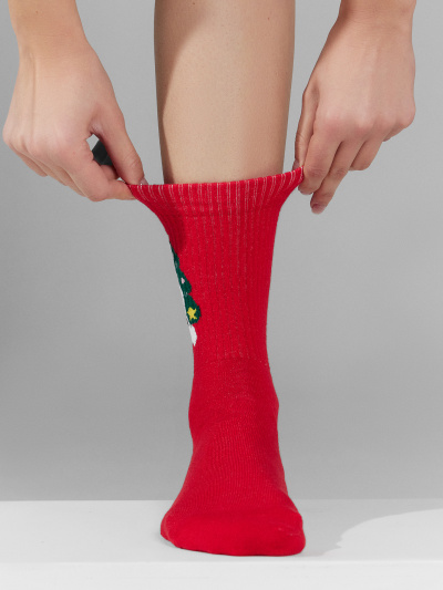 Носки Mark Formelle 287A-2969/243287A я.красный_вишнёвый_я.малахит_рис.2969 - фото 2