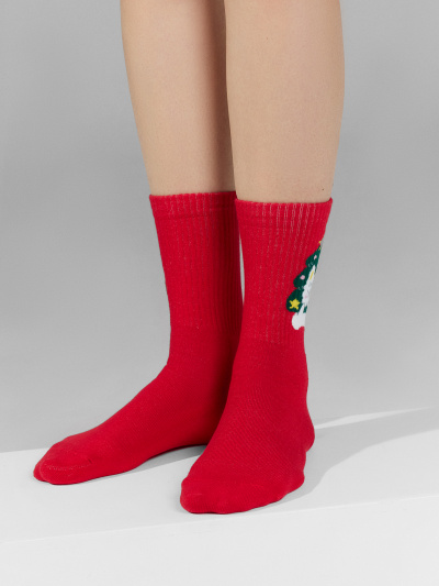 Носки Mark Formelle 287A-2969/243287A я.красный_вишнёвый_я.малахит_рис.2969 - фото 3