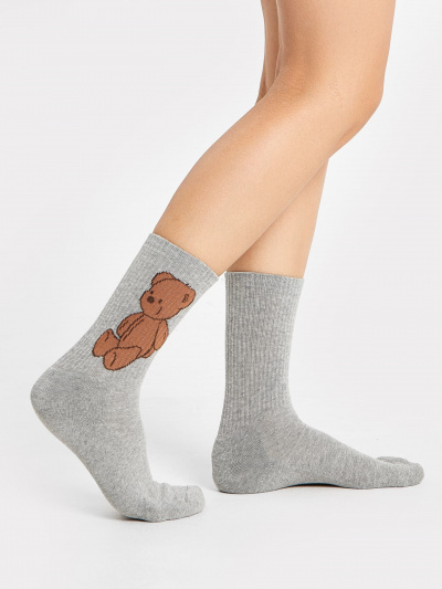 Носки Mark Formelle 287K-2551/23287K серый_меланж_рис.2551 - фото 1