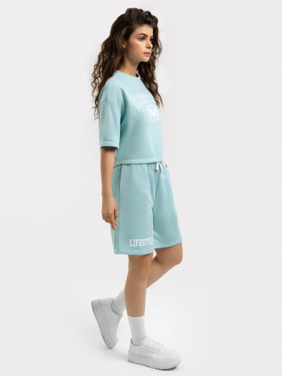 Шорты Mark Formelle 332316/22/18747П-7 мятный_печать_1_сл_на_ПР_пер_дет_1сл_на_ЛВ_пер_дет - фото 5