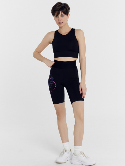 Шорты Mark Formelle 332353/24-26169П-2 черный_печать_2_сл_ПР_пер_зад_дет_1_сл_ЛВ_пер_зад_д - фото 8