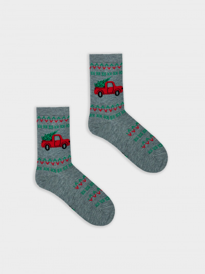 Носки Mark Formelle 394K-2959/24394K-1 серый_меланж_рис.2959 - фото 2