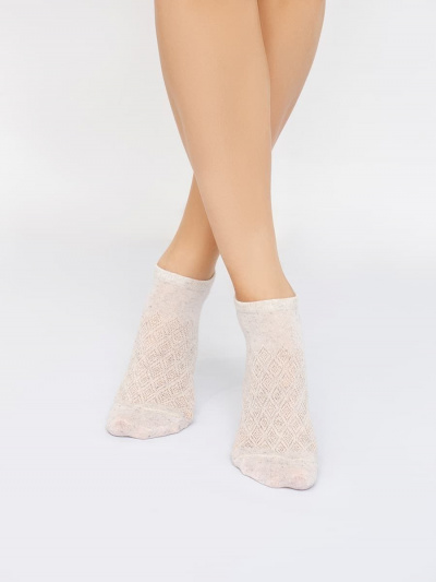 Носки Mark Formelle 395K-1978/22395K кремовый_лен_рис.1978 - фото 1