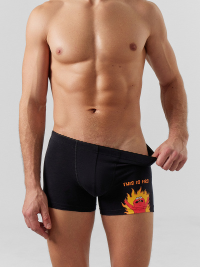 Трусы Mark Formelle 411134/24-4473П-5 черный_печать3 - фото 4