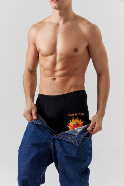 Трусы Mark Formelle 411134/24-4473П-5 черный_печать3 - фото 2