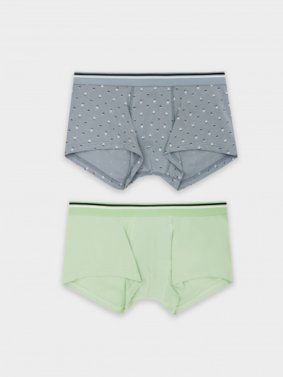 Трусы Mark Formelle 411188-2/25-5144П-5 зеленая_дымка_орнамент_на_сизом - фото 5