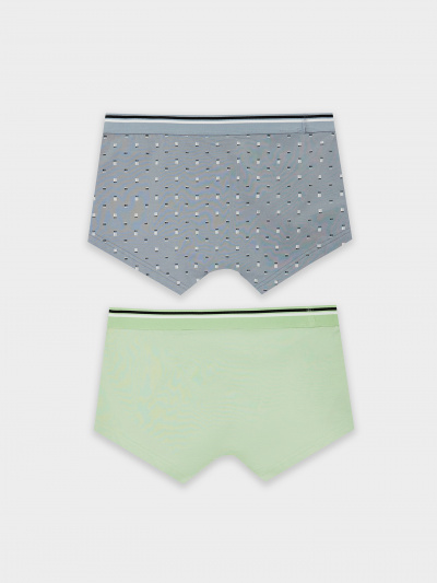 Трусы Mark Formelle 411188-2/25-5144П-5 зеленая_дымка_орнамент_на_сизом - фото 4