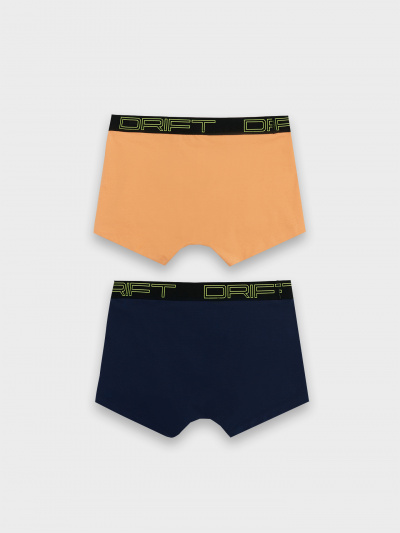 Трусы Mark Formelle 411215-2/24-4342П-5 морковный_синий_печать_2_сл_2тр_на_ЛВ_дет_пер - фото 2