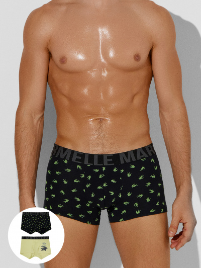 Трусы Mark Formelle 411215-2/25-5145П-5 аллигаторы_на_черном_зеленый_Нил_1_сл_2изд_на_ЛВ_д - фото 1