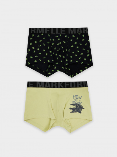 Трусы Mark Formelle 411215-2/25-5145П-5 аллигаторы_на_черном_зеленый_Нил_1_сл_2изд_на_ЛВ_д - фото 6