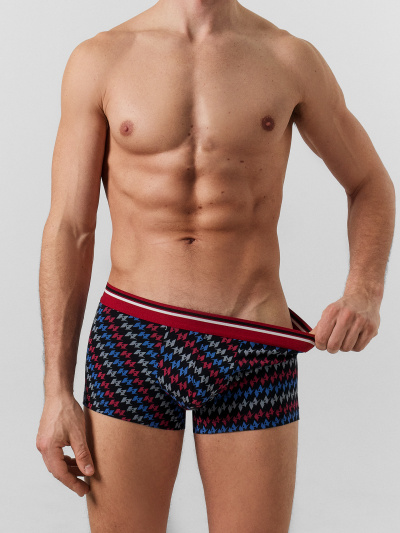 Трусы Mark Formelle 411215-3/25-5148П-5 синий_океан_вино_разноц._узор_на_черном - фото 7