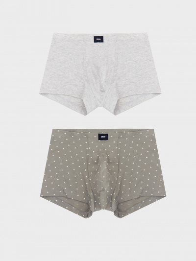 Трусы Mark Formelle 411216-2/24-4090П-5 треугольники_на_серо_зеленом_серый_меланж_4306_А - фото 6