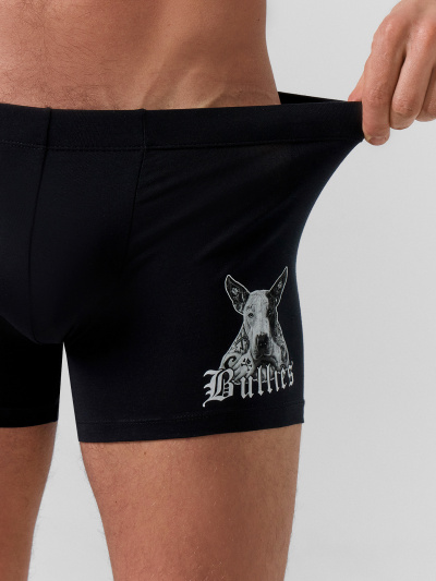 Трусы Mark Formelle 411220/25-4988П-5 черный_печать_1 - фото 6