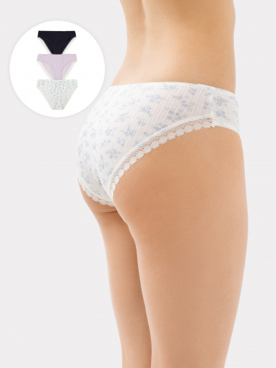 Трусы Mark Formelle 412550-3/24-76-27089Ц-1 цветочки_на_молочном - фото 1